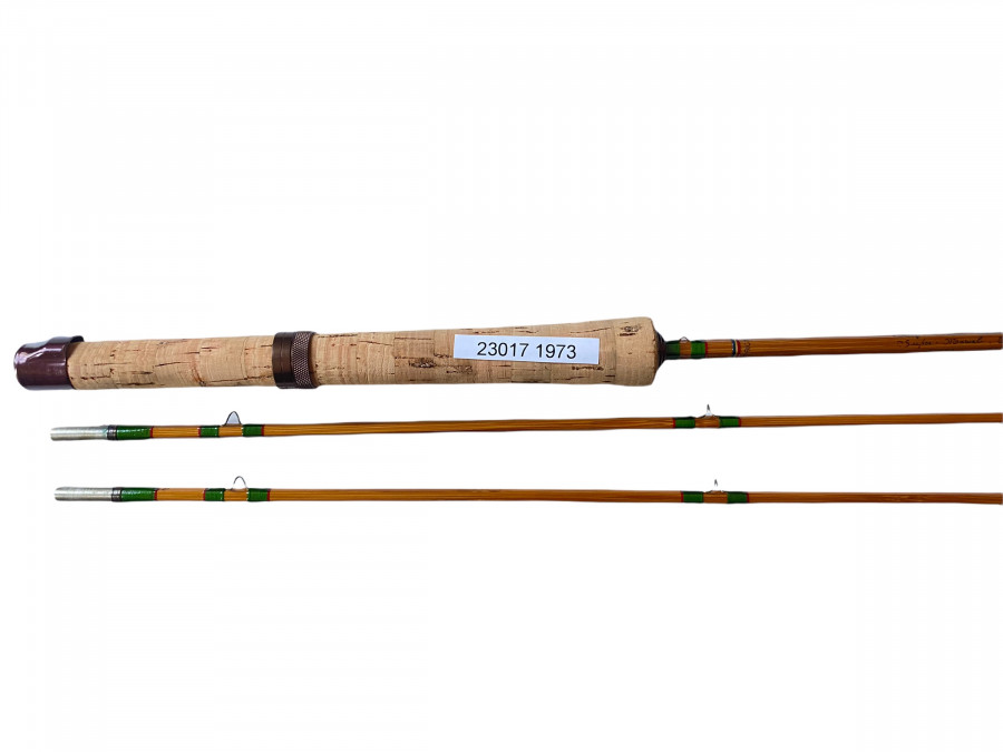 Gespliesste Fliegenrute, Pezon et Michel, Ritz - Super Parabolic PPP Super Mawel Type Hans, 2tlg., 2m18 - 7.3, 97gr - 37/16oz, Made in France, Reversespitze, Futteral und Transportrohr mit Stoffschutz, neu