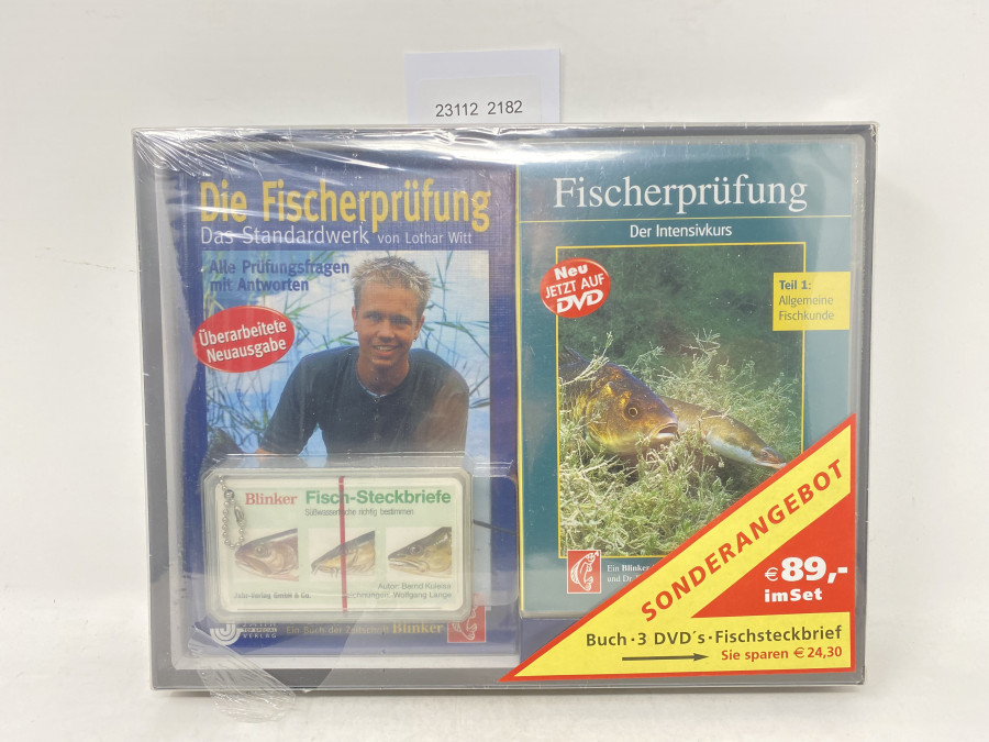 Die Fischerprüfung, Das Standardwerk von Lothar Witt, Buch - 3 DVD´s - Fischsteckbriefe