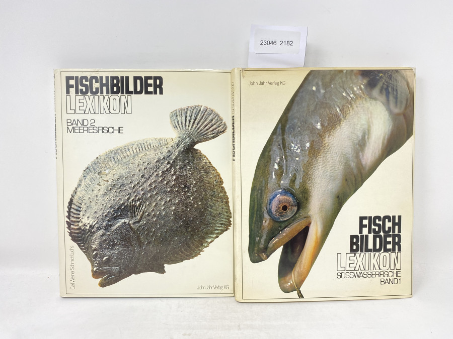 Fisch Bilder Lexikon, Band 1 Süsswasserfische, Band 2 Meeresfische, 1975