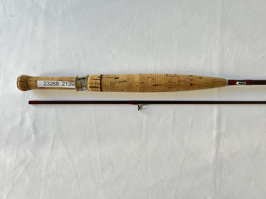 Fliegenrute, Diamonback Blank aufgebaut von Roman Moser, 2tlg., 2,15m, #4/5, guter Zustand, Futteral