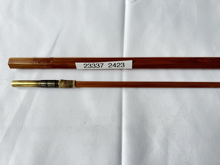 Gespliesster Fliegenrutenblank, imprägniert, 2tlg., 2,10m, #5-6, Spitze gerade, Spitze 2,50mm, sehr guter Zustand