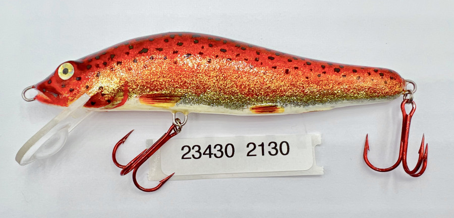 AKM Recer Wobbler, Bachsaibling, handbemalt, 130mm Köderlänge