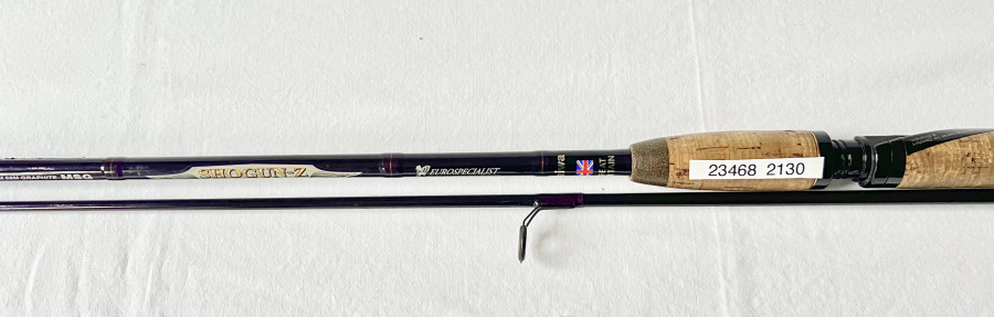 Spinnrute, Daiwa Great Britan, Shogun-Z, Eurospecialist HM 58M Graphite MSG Eurospecialist, 2tlg., 2,59cm, Wurfgewicht 10-40 grm. ohne Futteral, guter Zustand