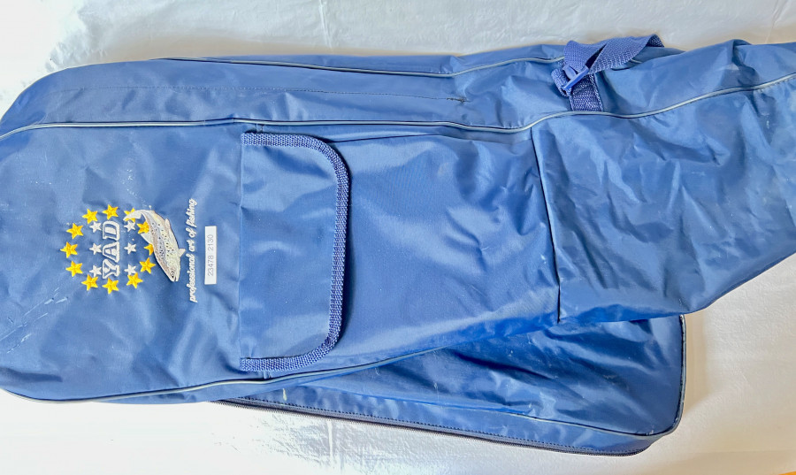 Rutentransport Tasche Yad, blau, für mehrere Ruten bis 1,50m, Gebrauchsspuren