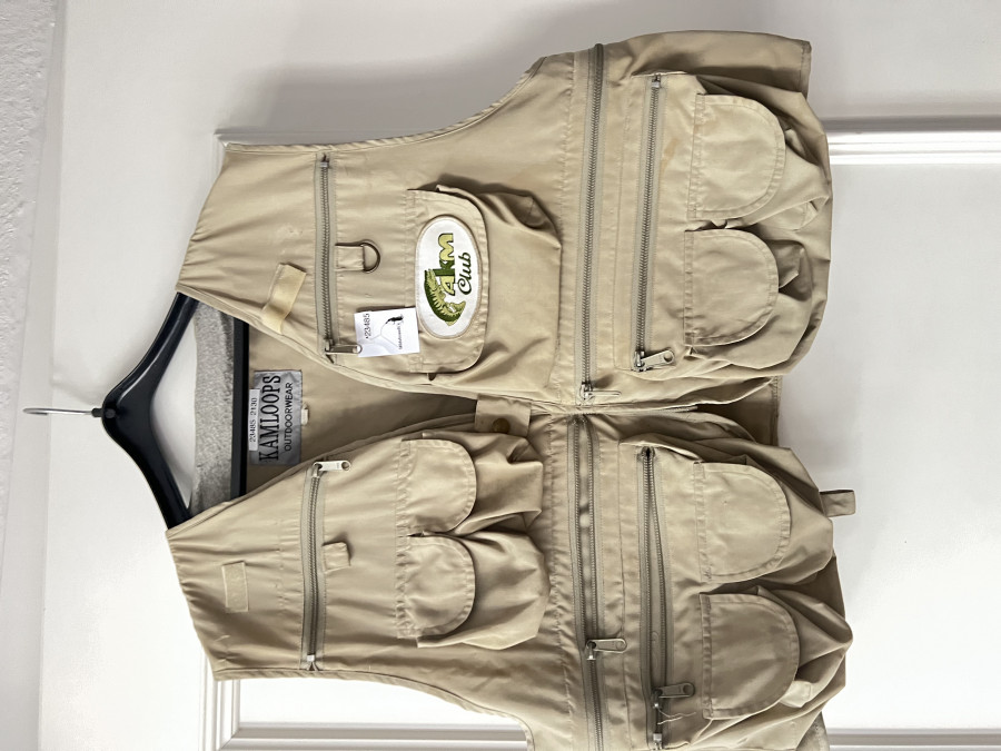 Fliegenfischer Weste Kamloops Outdoorwear, Grösse XXL, Gebrauchsspuren