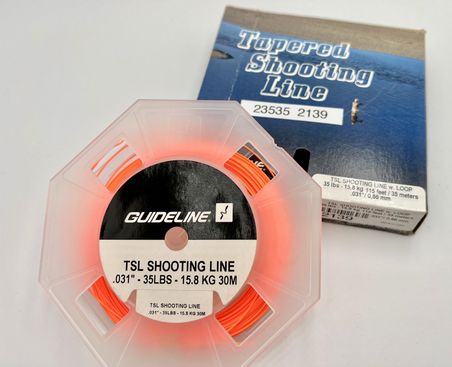 Fliegenschnur, Guideline Tapered Shooting Line TSL Shooting Line w. Loop, 15,80kg, 35m, 0,86mm, neu im Karton