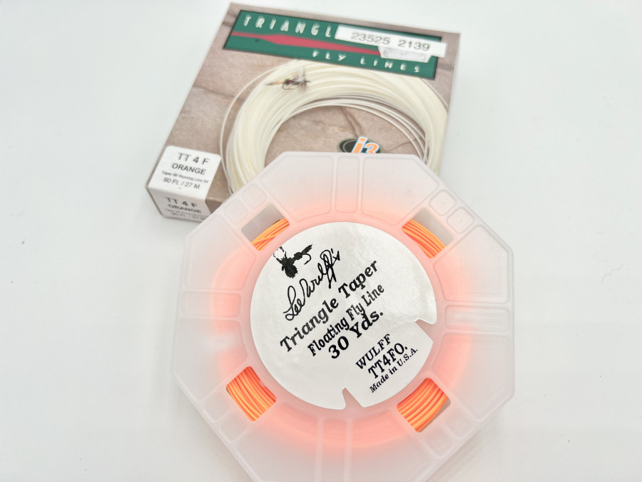 Fliegenschnur, Royal Wulff Products, Triangle Taper, TT 4 F, orange, 27m neu