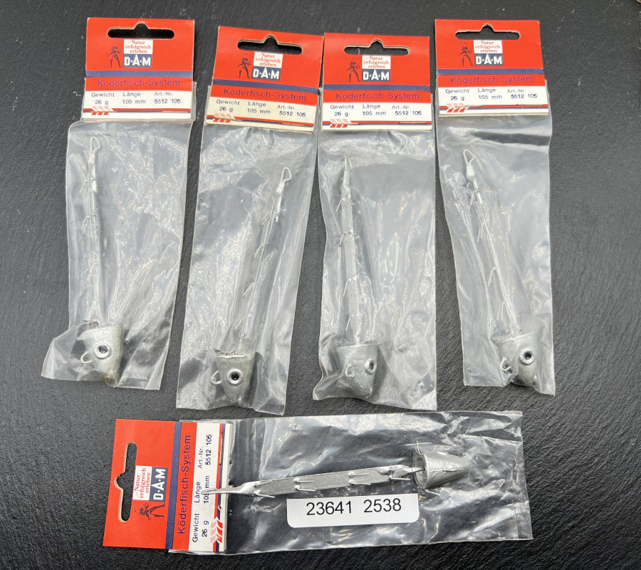 DAM Köderfisch System, 26 Gramm, 105mm lang, Art. Nr. 5512 105, 5 Stück, Originalverpackt