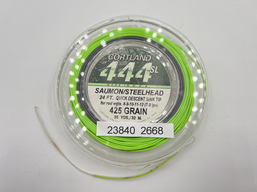 Fliegenschnur, Cortland 444SL, Saumon/Steelhead, 24 Ft., Quick Descent Sink Tip, 35Yds., 425 Grain, neu