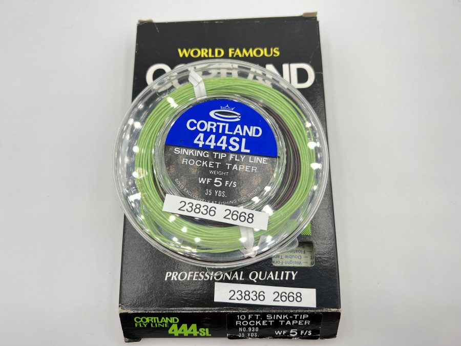 Fliegenschnur Cortland 444SL, Sinking Tip Fly Line Rocket Taper, WF5F/S, neu