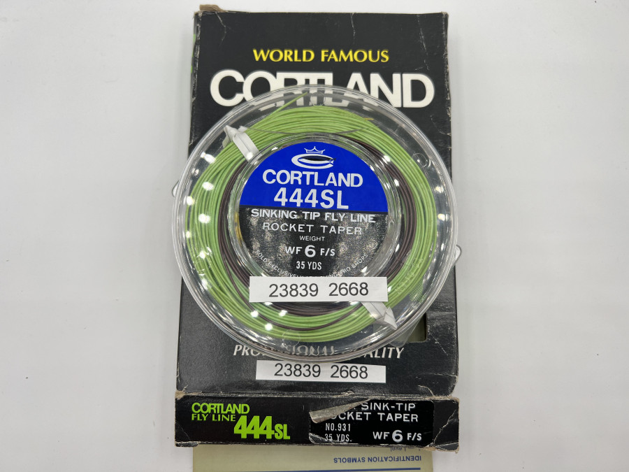 Fliegenschnur, Cortland 444SL Sinking Tip Fly Line Rocket Taper, 35 Yds., WF6F/S, neu