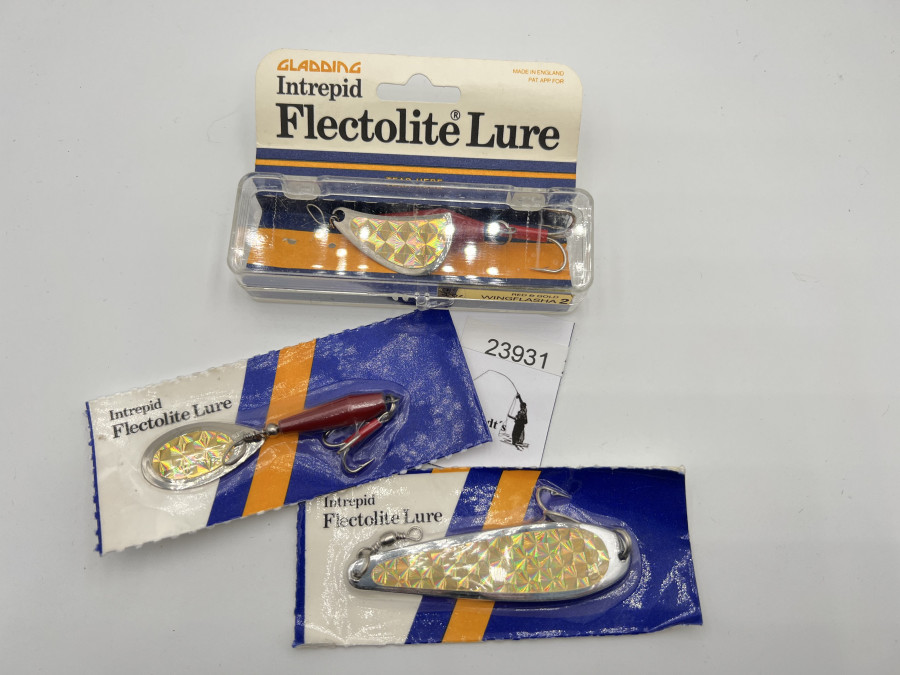 3 Kunstköder, Intrepid Flectolite Lure, 22gr, 19gr und 12gr, ungefischt