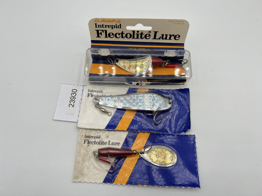 3 Kunstköder, Intrepid Flectolite Lure, 22gr, 19gr und 12gr, ungefischt