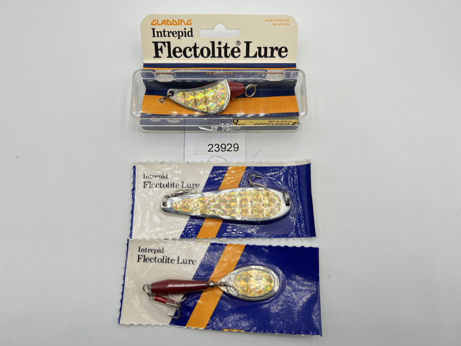 3 Kunstköder, Intrepid Flectolite Lure, 22gr, 19gr und 12gr, ungefischt
