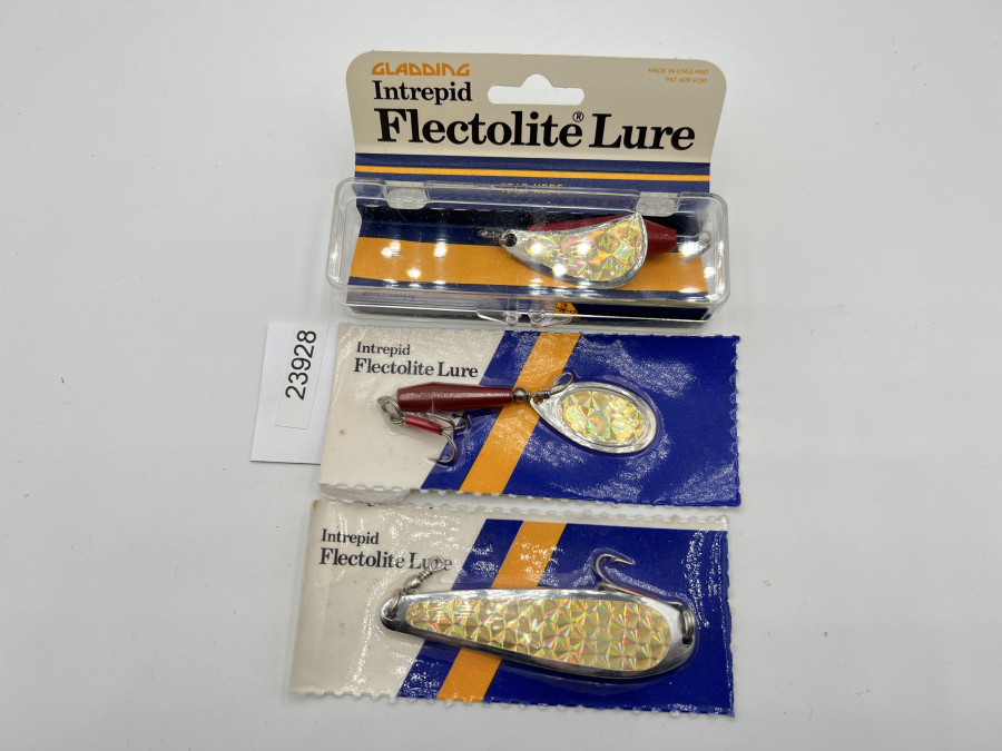 3 Kunstköder, Intrepid Flectolite Lure, 22gr, 19gr und 12gr, ungefischt