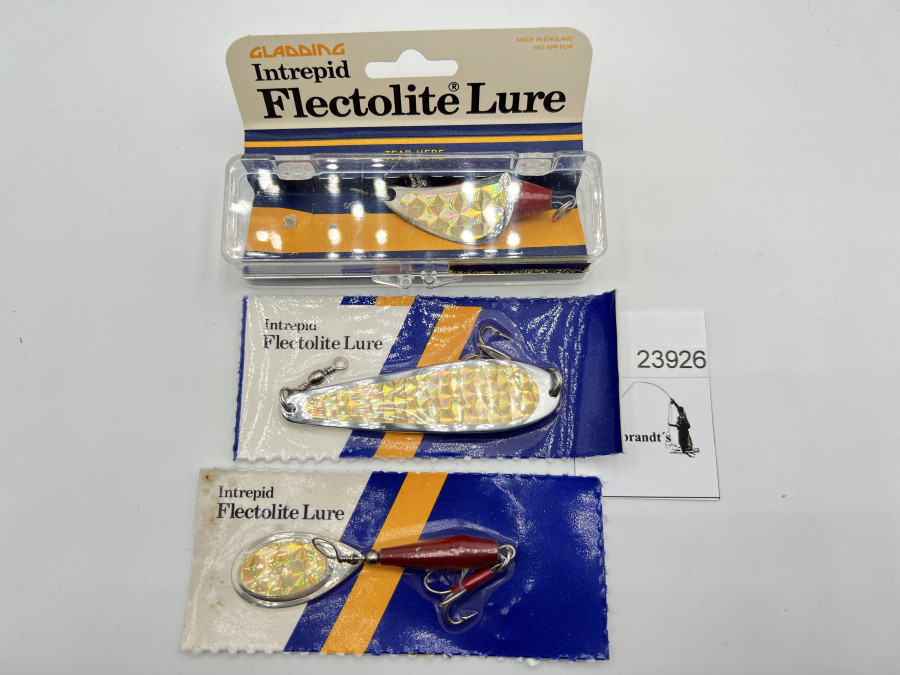 3 Kunstköder, Intrepid Flectolite Lure, 22gr, 19gr und 12gr, ungefischt