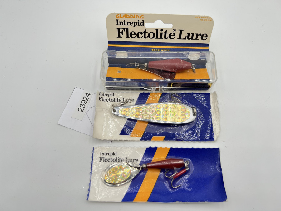 3 Kunstköder, Intrepid Flectolite Lure, 22gr, 19gr, und 12gr, ungefischt