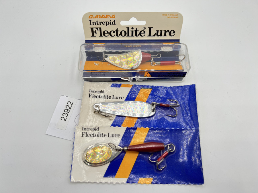 3 Kunstköder, Intrepid Flectolite Lure, 19gr, 12gr und 10gr, ungefischt