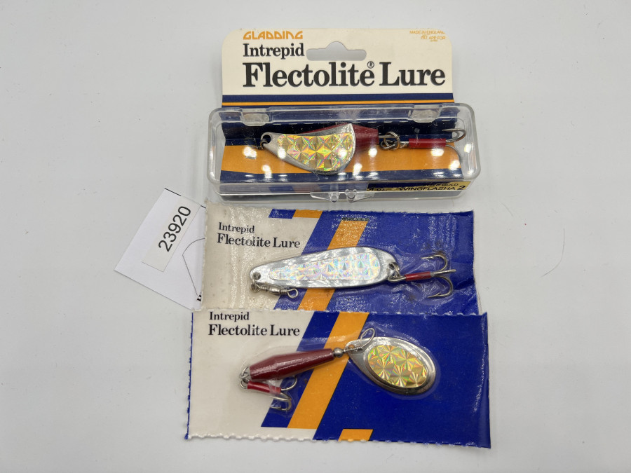 3 Kunstköder, Intrepid Flectolite Lure, 19gr, 12gr, und 10gr, ungefischt