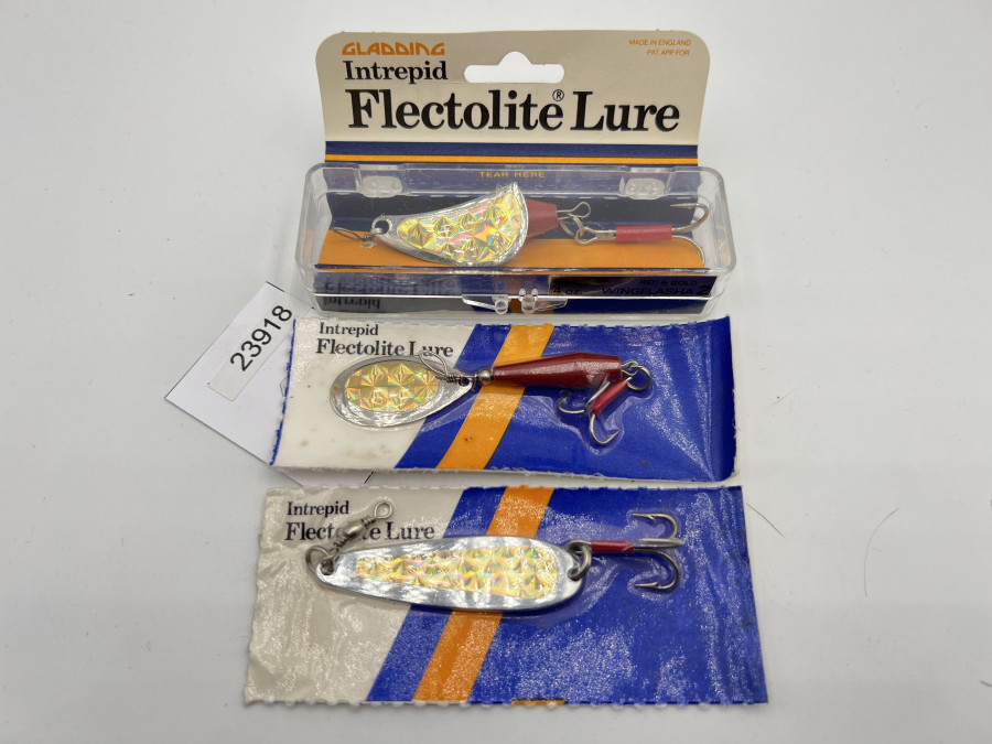 3 Kunstköder, Intrepid Flectolite Lure, 19gr, 12gr und 10gr, ungefischt