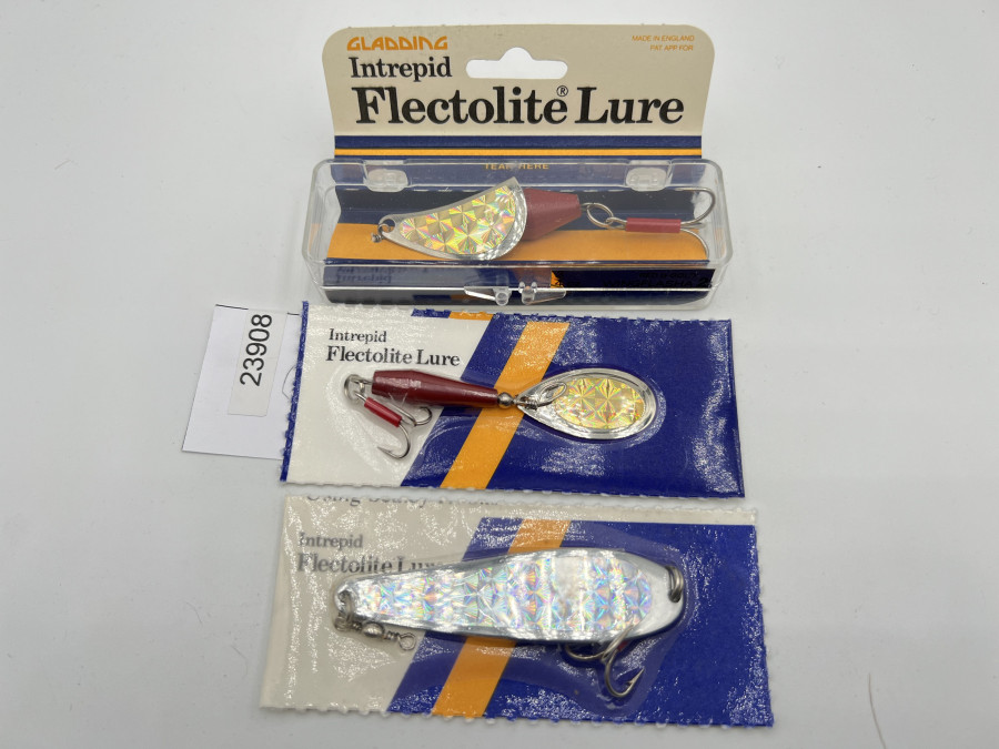 3 Kunstköder, Intrepid Flectolite Lure, 22gr, 19gr und 12gr, ungefischt