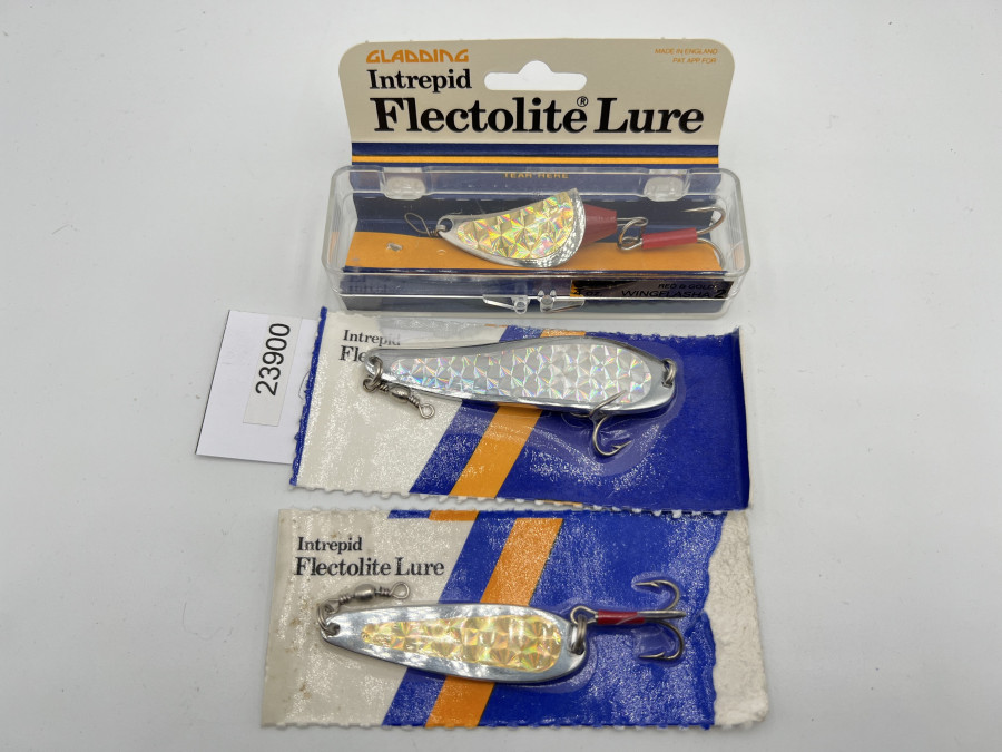 3 Kunstköder, Intrepid Flectolite Lure, 22gr, 19gr und 12gr, ungefischt