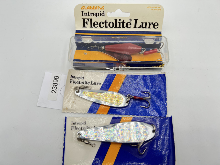 3 Kunstköder, Intrepid Flectolite Lure 22gr, 19gr und 12 gr, ungefischt