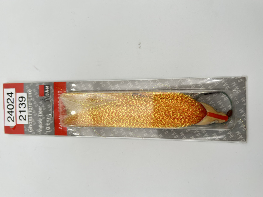 DAM Ghost Fibre Lure, Yellow Tiger, 10cm