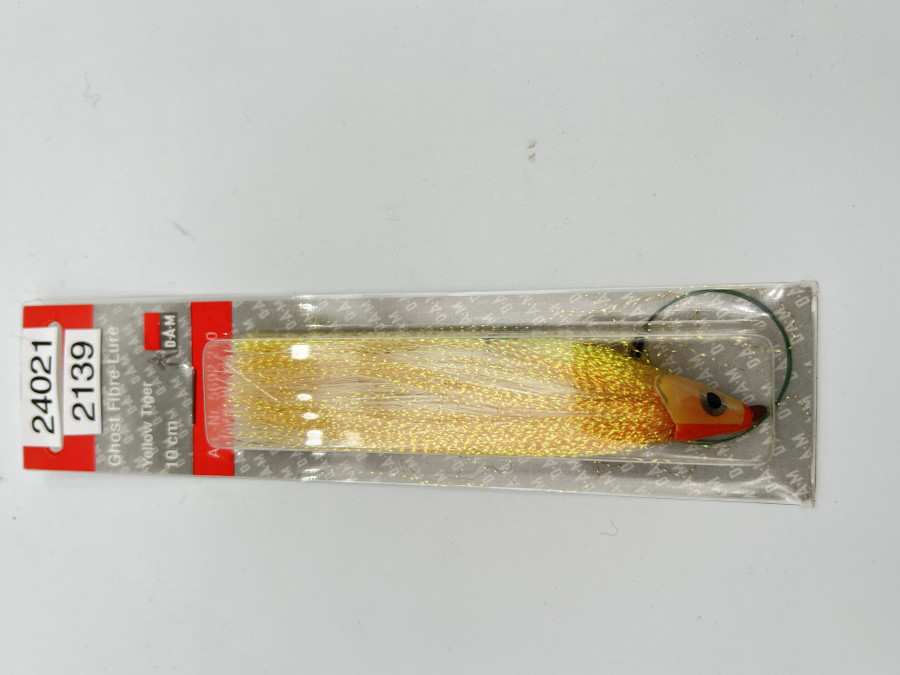 DAM Ghost Fibre Lure, Yellow Tiger, 10cm