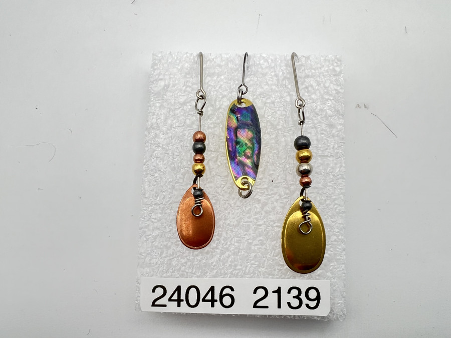 3 Kunstköder, Abalone 2,5gr, 2 Spinner 4,5gr