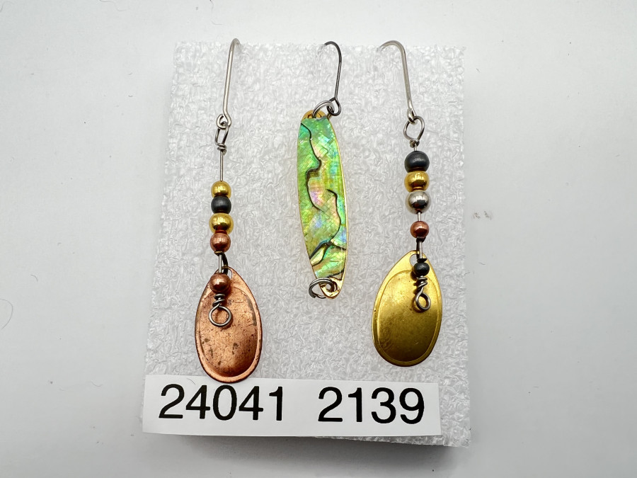 3 Kunstköder, Abalone 3,5gr, 2 Spinner 4,5gr