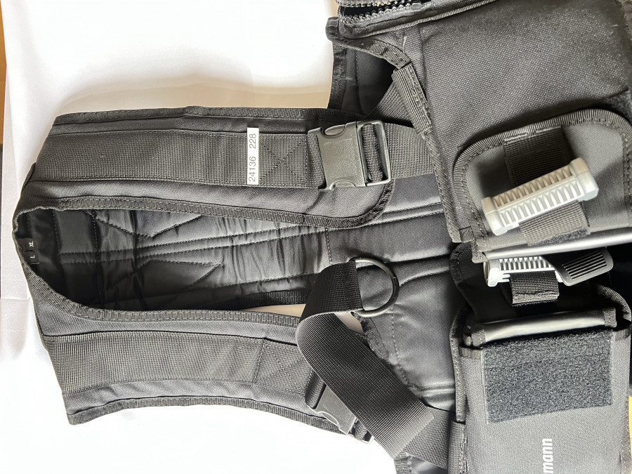Anglerweste, Seeman, German Design, schwarz, neu