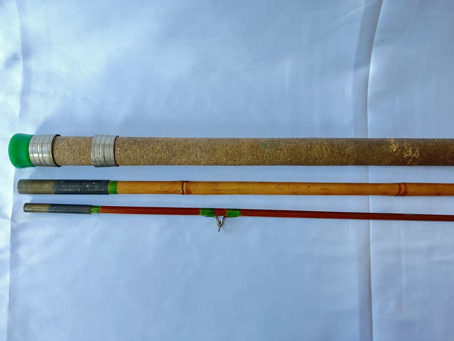 Alte Angelrute, DAM Damyl, Tonkin, 3tlg., 3,60m, Spitze gespliesst, Gebrauchsspuren