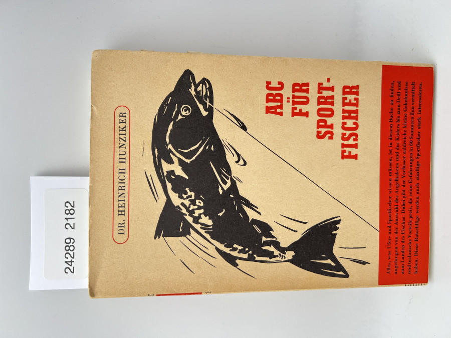 ABC für Sportfischer, Heinrich Hunziker, 1950