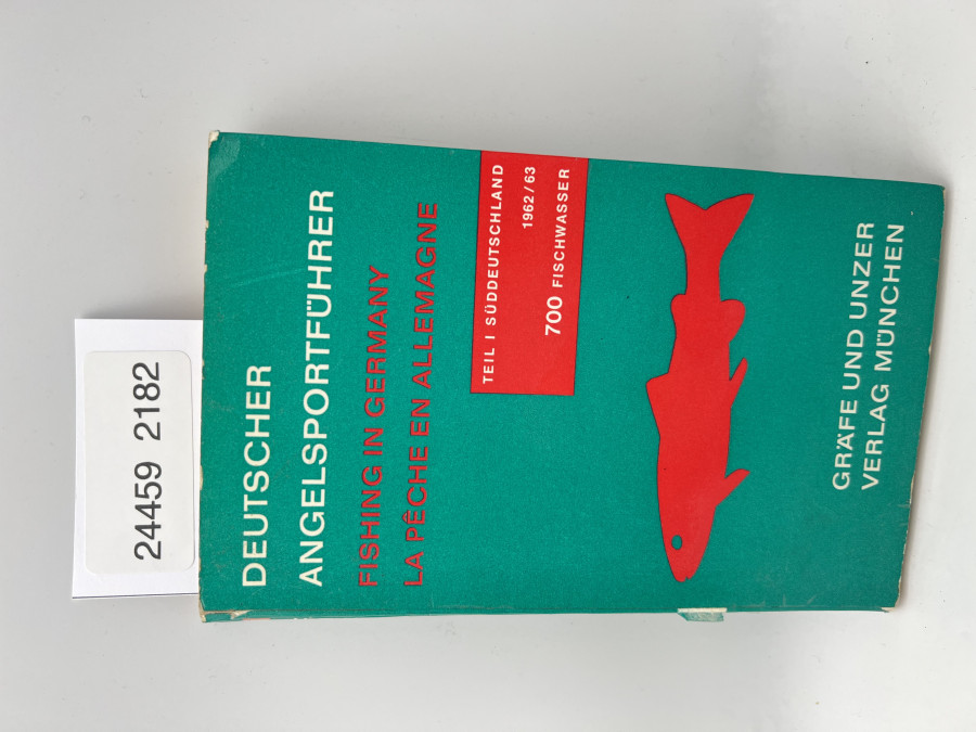 Deutscher Angelsportführer, Teil I Süddeutschland, Gräfe und Unzer Verlag, München