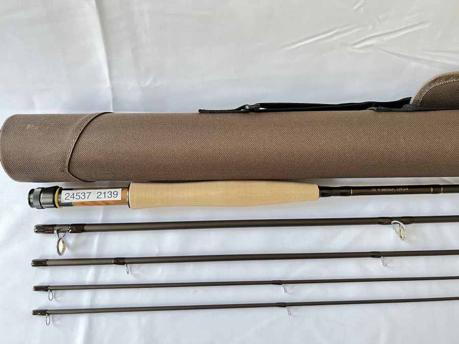 Fliegenrute, 4tlg., 10", # 3/4, Reservespitze, Codura Transportrohr, neu und ungefischt