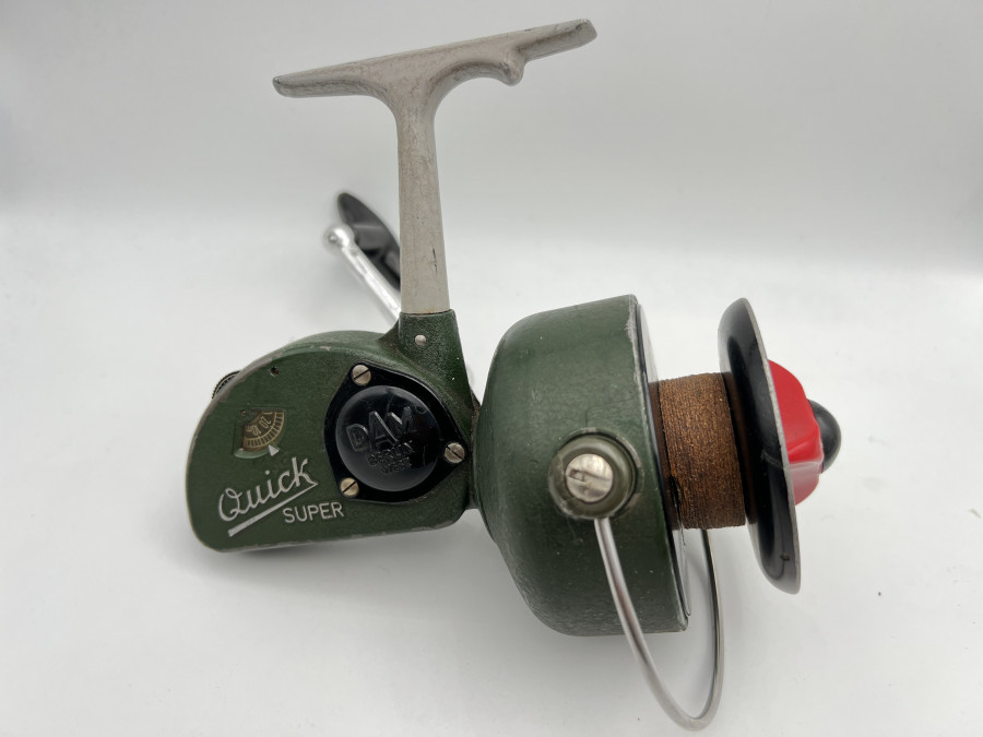 Stationärrolle, DAM West Berlin, Quick Super, Made in Germany, Gebrauchsspuren