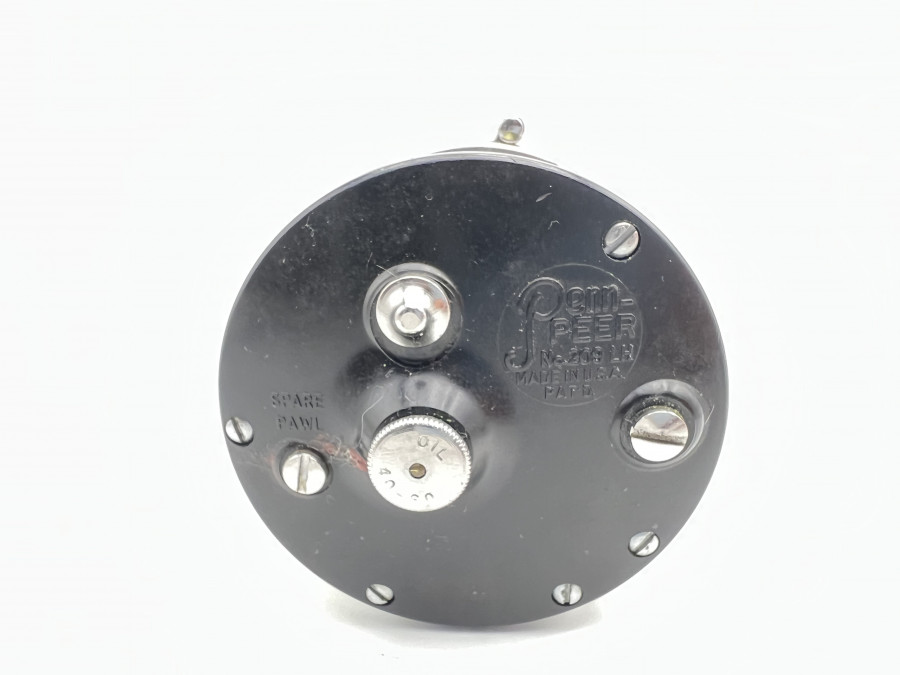 Multirolle, Penn Peer, No 206 LH, Made in USA, mit Schnur, Gebrauchsspuren