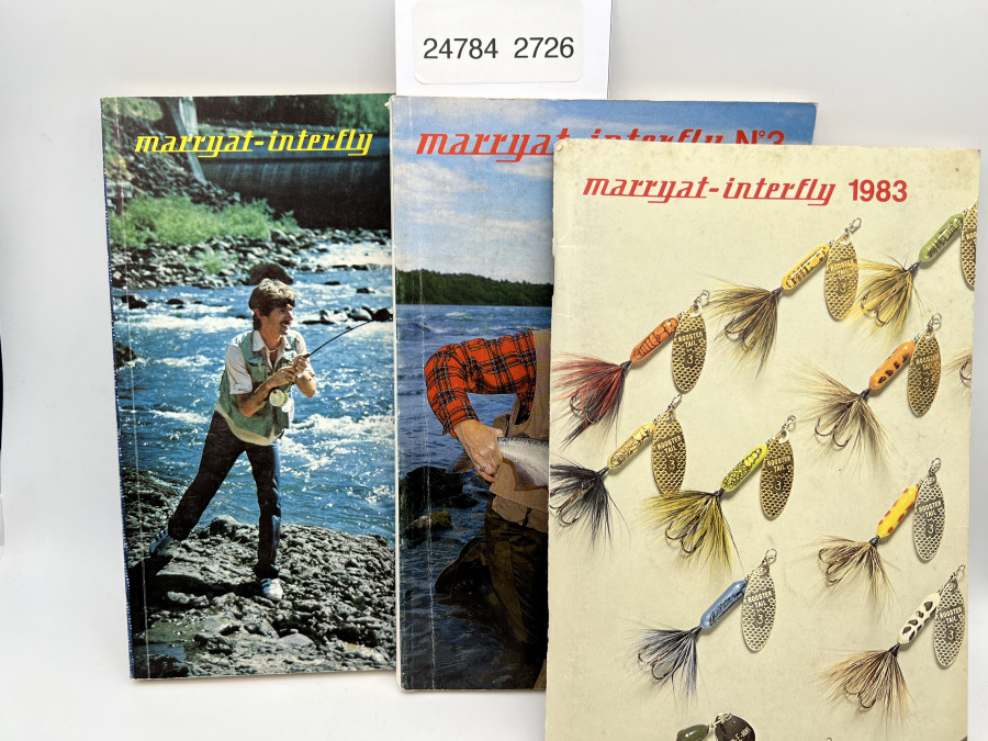 3 Kataloge: marryat-interfly 1983, marryat-interfly No. 2 und marryat-interfly No 3
