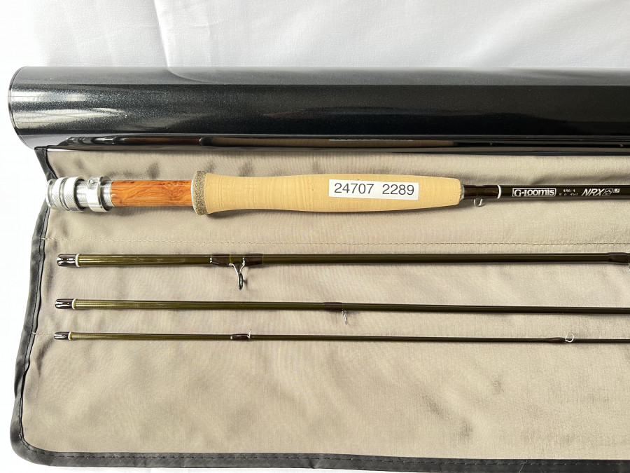 Fliegenrute, G-Loomis NRX + LP, 486-4, 8.6", #4 wt, 4tlg., Futteral, Alu Transportrohr, neu und ungefischt, neuestes Modell, Traumrute, neuestes Modell, Neupreis € 895,00, Transportlänge 0,76m