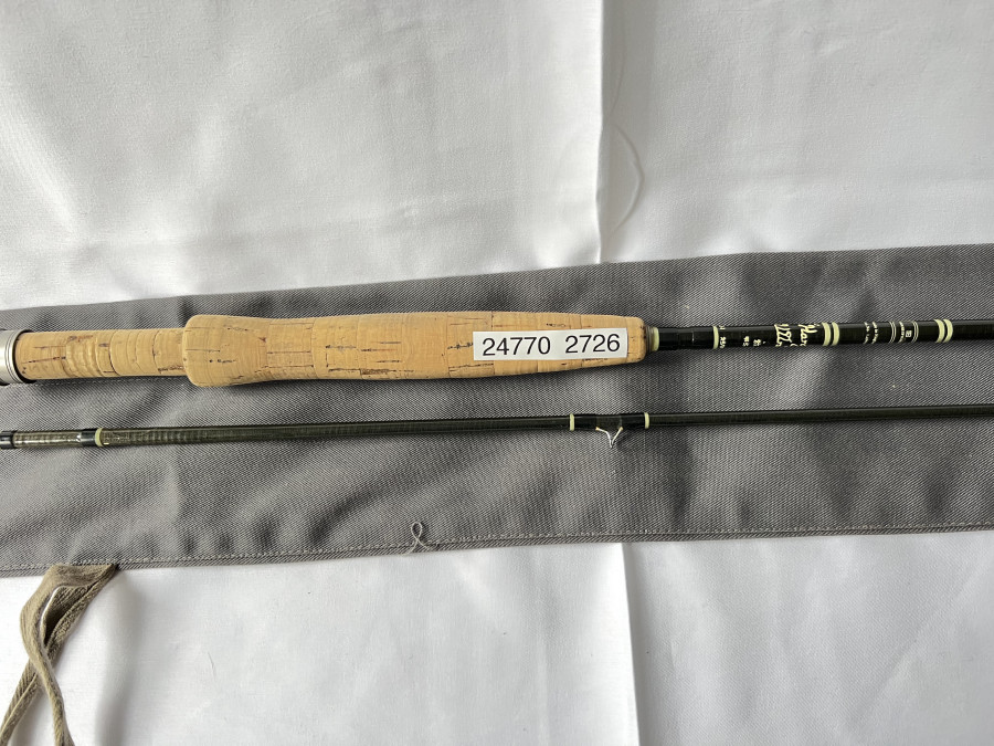 Fliegenrute, Hardy Graphite, 2tlg., 8 1/2", #5, Futteral, guter Zustand, Transportlänge 1,35m