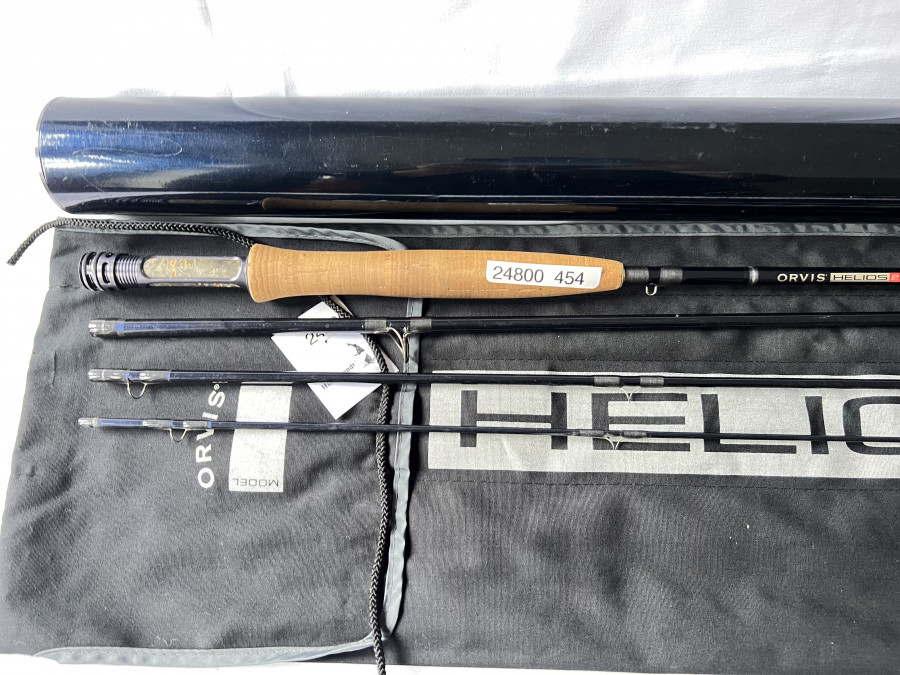 Fliegenrute, Orvis Helios 2, Mid Flex, 4tlg., 8.6", #5, Futteral, Transportrohr, sehr guter Zustand, Transportlänge 0,75m