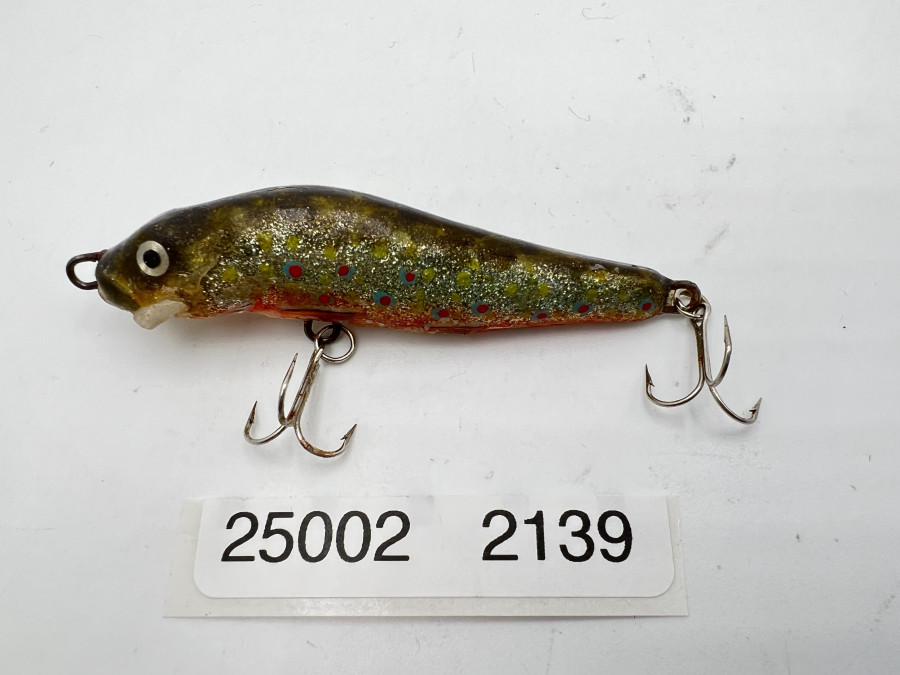 Handgefertigter Wobbler, 8cm lang Gewicht 6 Gramm, Schaufel gekürzt