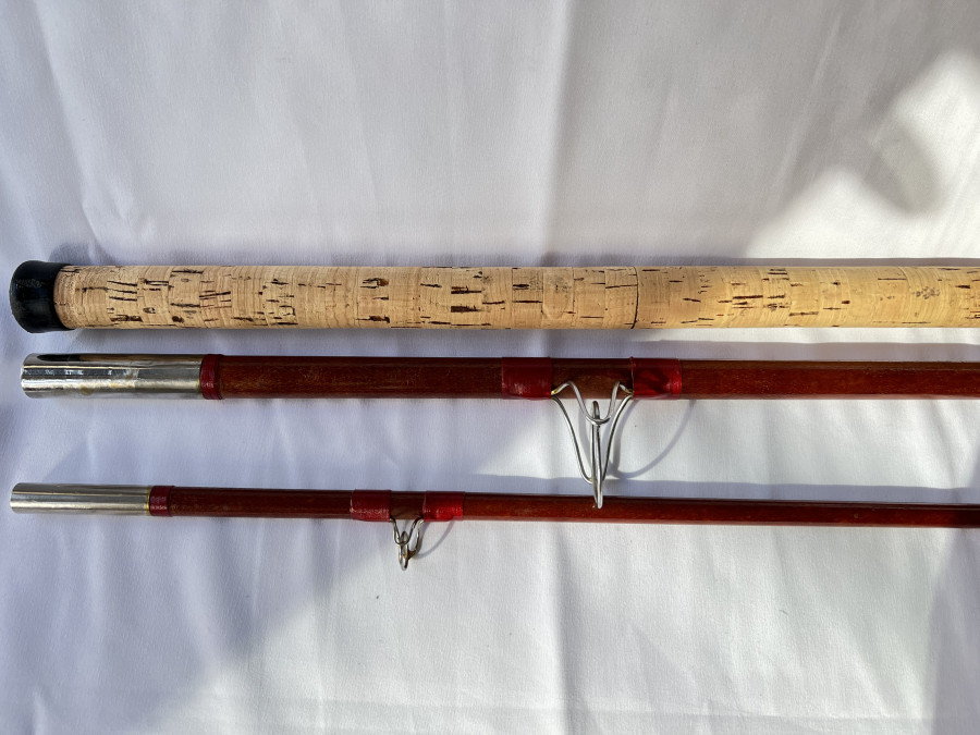 Vintage Hohlglasrute, DAM Nr. 296, 3tlg., 3,30m, Wurfgewicht bis 150 Grmm, Original Futteral, sehr guter Zustand, Transportlänge 1,16m
