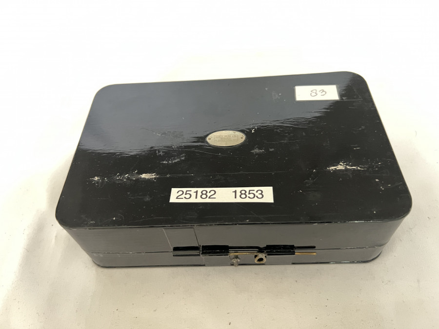Fliegenbox, Hardy Compactum Case, No. 1, 185x115x55mm, Plakette auf Deckel, nachgedruckt