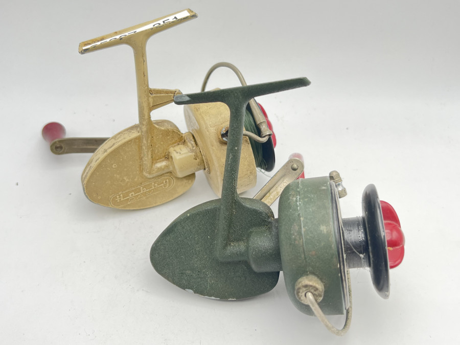 2 Stationärrollen: DAM Spinnfix beige und grün