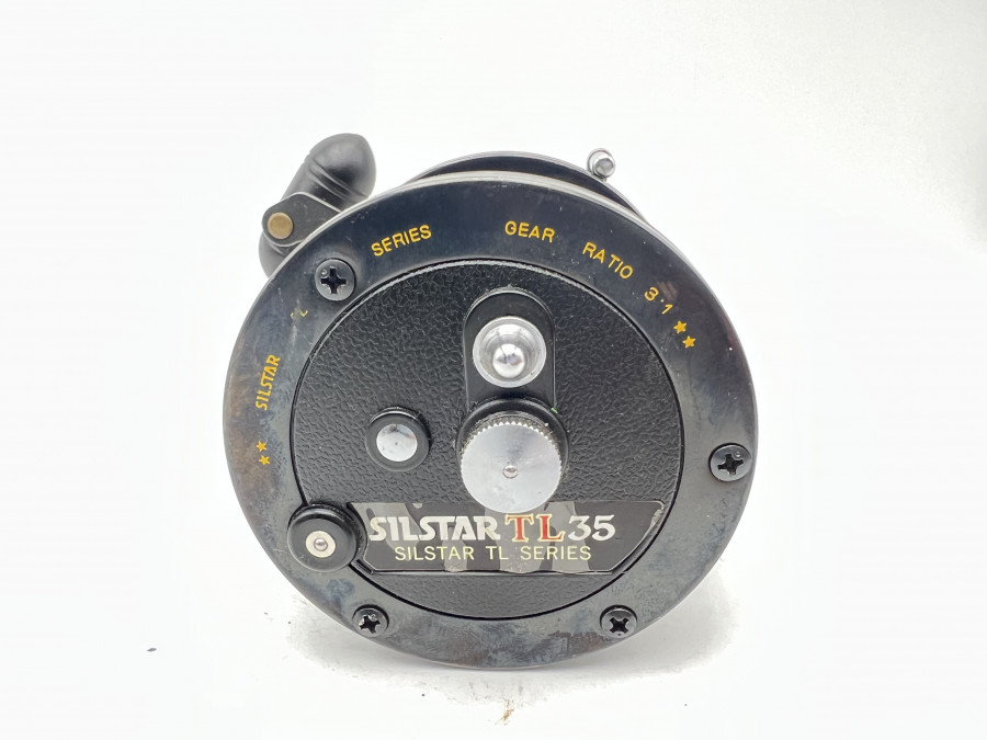 Multirolle, Silstar TL 35, Made in Japan, Übersetzung 3:1, mit geflochtener Schnur, Gebrauchsspuren