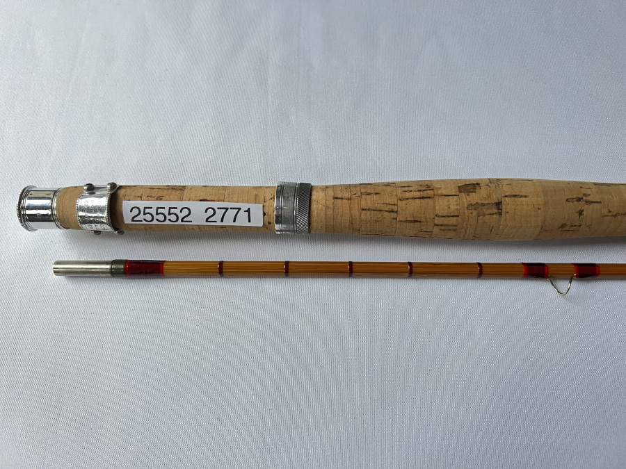 Gespliesste Fliegenrute, Hardy Palakona Regal Trade Mark, The J.J.H. Triumph, 2tlg., 8.9", #6, Futteral, wie neu, Transportlänge 1400mm