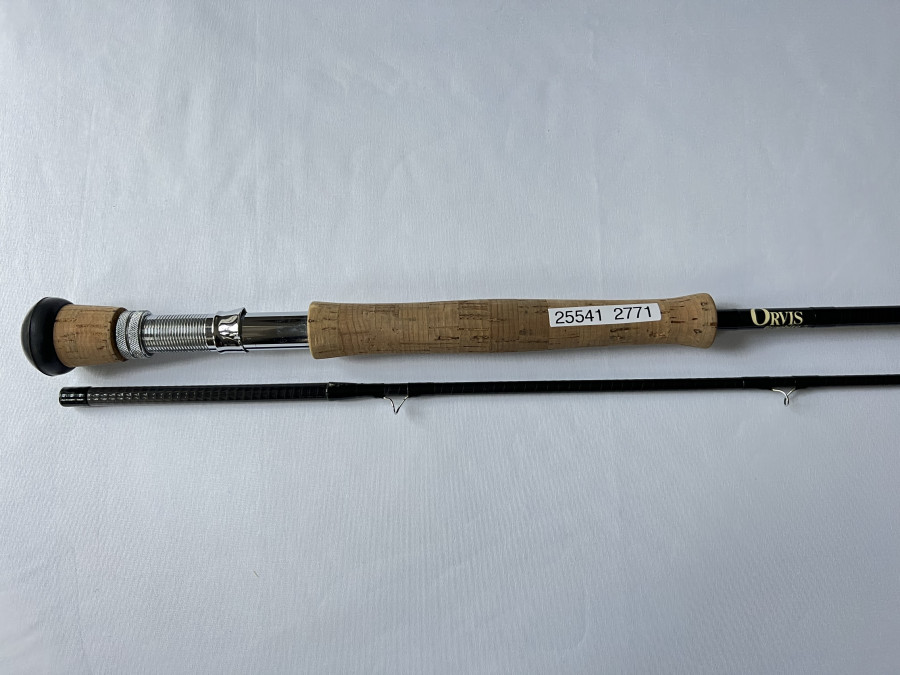Fliegenrute, Orvis Graphite Rod, 2tlg., 9 1/2", # 12, Futteral, Alu Transportrohr, Gebrauchsspuren, Transportlänge 1500mm