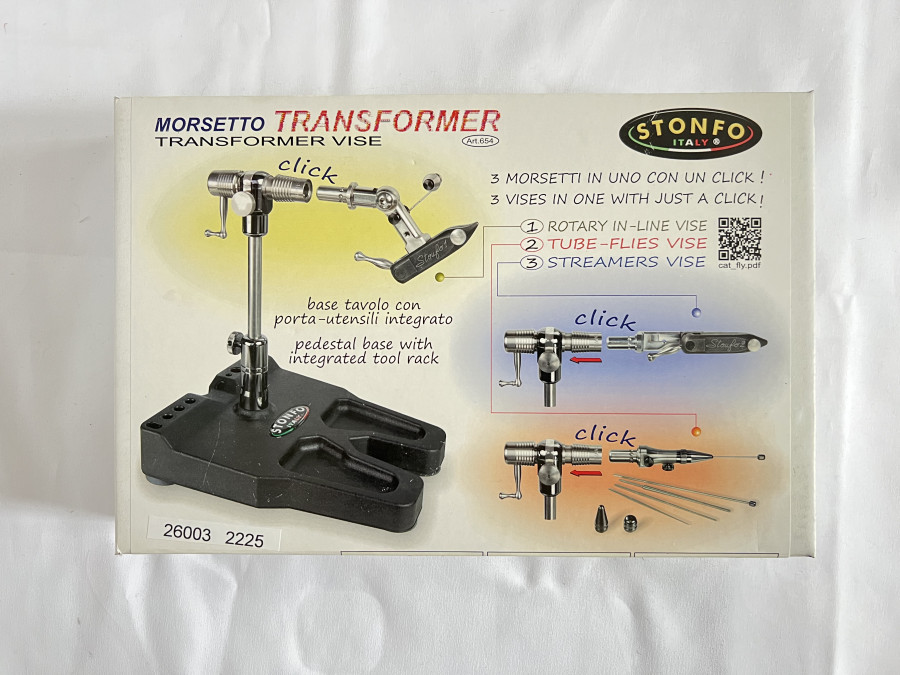 Fliegenbindestock, Stonfo Morsetto Transformer, Art. 654, neu